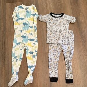 Gerber Dinosaur Print Kids Pajama Sets - Blue, Yellow, Gray